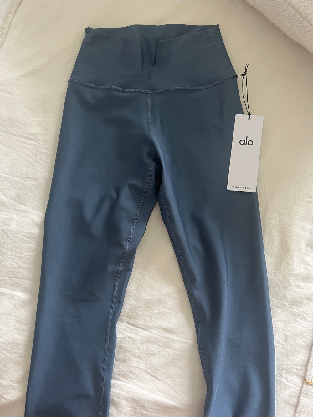 ALO Airlift High-Waist Leggings - Bluestone - 7/8 Length - Small - NEW WITH TAGS